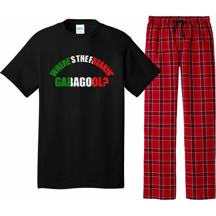 WhereS The Freakin Gabagool Meme Capicola Italian American Pajama Set