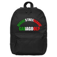 WhereS The Freakin Gabagool Meme Capicola Italian American 16 in Basic Backpack
