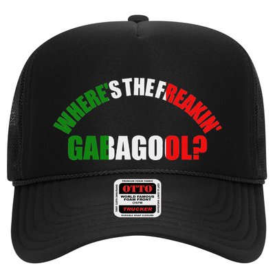 WhereS The Freakin Gabagool Meme Capicola Italian American Trucker Hat