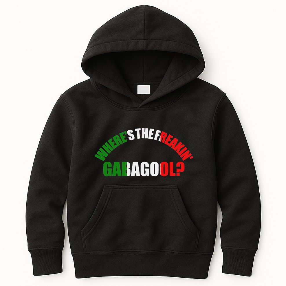 WhereS The Freakin Gabagool Meme Capicola Italian American Kids Hoodie