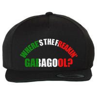 WhereS The Freakin Gabagool Meme Capicola Italian American Wool Snapback Cap