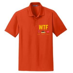 Wine Turkey Family Funny Thanksgiving Food Gift Fall Season Cool Gift Dry Zone Grid Polo