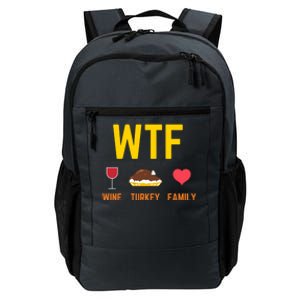 Wine Turkey Family Funny Thanksgiving Food Gift Fall Season Cool Gift Daily Commute Backpack