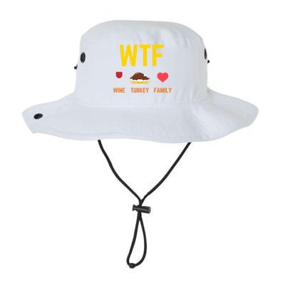 Wine Turkey Family Funny Thanksgiving Food Gift Fall Season Cool Gift Legacy Cool Fit Booney Bucket Hat