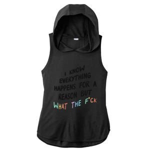 What The Fuck Hoodie Aesthetic Ladies PosiCharge Tri-Blend Wicking Draft Hoodie Tank