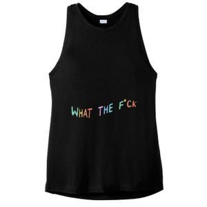 What The Fuck Hoodie Aesthetic Ladies PosiCharge Tri-Blend Wicking Tank