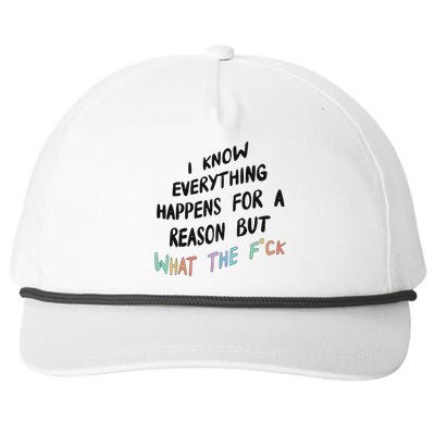 What The Fuck Hoodie Aesthetic Snapback Five-Panel Rope Hat