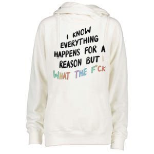 What The Fuck Hoodie Aesthetic Womens Funnel Neck Pullover Hood