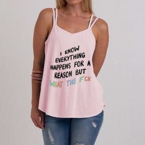 What The Fuck Hoodie Aesthetic Women's Strappy Tank