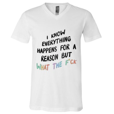 What The Fuck Hoodie Aesthetic V-Neck T-Shirt