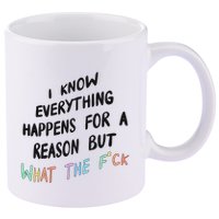 What The Fuck Hoodie Aesthetic 11oz C Handle Ceramic Mug