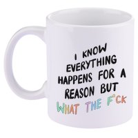 What The Fuck Hoodie Aesthetic 11oz C Handle Ceramic Mug
