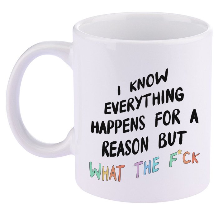 What The Fuck Hoodie Aesthetic 11oz C Handle Ceramic Mug