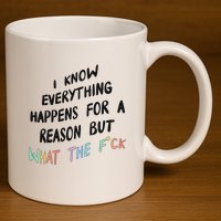 What The Fuck Hoodie Aesthetic 11oz C Handle Ceramic Mug