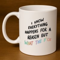 What The Fuck Hoodie Aesthetic 11oz C Handle Ceramic Mug