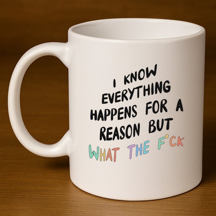 What The Fuck Hoodie Aesthetic 11oz C Handle Ceramic Mug