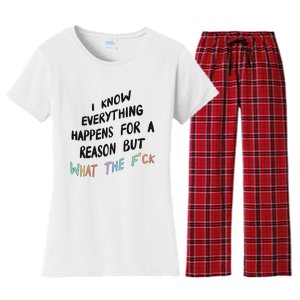 What The Fuck Hoodie Aesthetic Women's Flannel Pajama Set