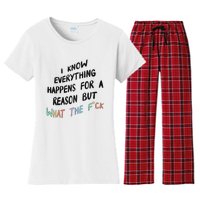 What The Fuck Hoodie Aesthetic Women's Flannel Pajama Set