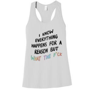 What The Fuck Hoodie Aesthetic Women's Racerback Tank