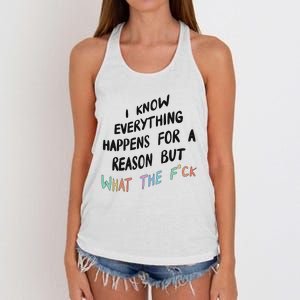 What The Fuck Hoodie Aesthetic Women's Knotted Racerback Tank