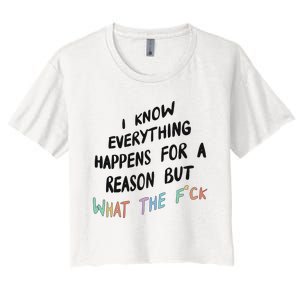 What The Fuck Hoodie Aesthetic Women's Crop Top Tee