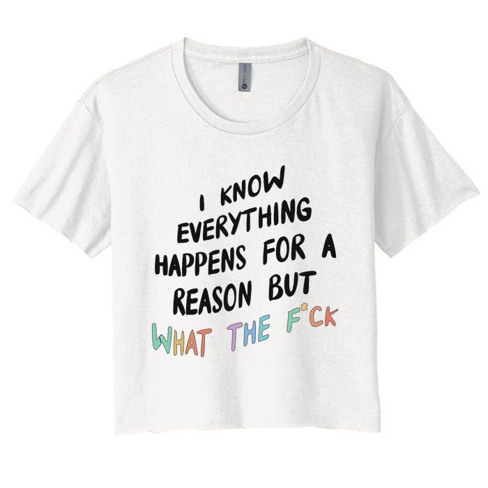 What The Fuck Hoodie Aesthetic Women's Crop Top Tee