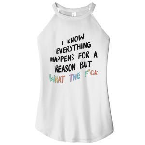 What The Fuck Hoodie Aesthetic Women's Perfect Tri Rocker Tank