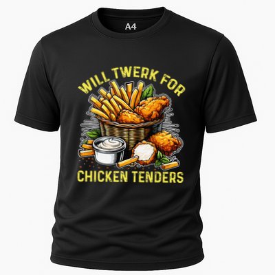Will Twerk For Chicken Tenders Funny Performance Shirt