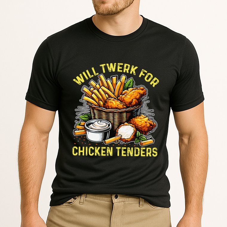 Will Twerk For Chicken Tenders Funny Performance Shirt