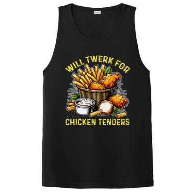 Will Twerk For Chicken Tenders Funny PosiCharge Competitor Tank