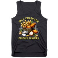 Will Twerk For Chicken Tenders Funny Tank Top