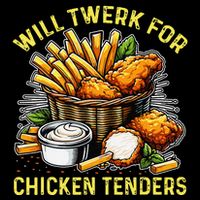 Will Twerk For Chicken Tenders Funny Visor