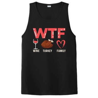 Wine Turkey Family Holiday Person Gift PosiCharge Competitor Tank