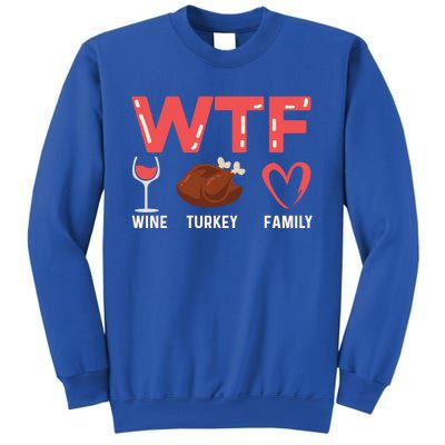 Wine Turkey Family Holiday Person Gift Sweatshirt