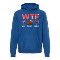 Wine Turkey Family Holiday Person Gift Premium Hoodie