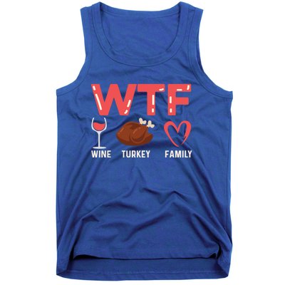 Wine Turkey Family Holiday Person Gift Tank Top