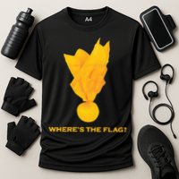 Wheres The Flag Football Penalty Flag Cooling Performance Crew T-Shirt