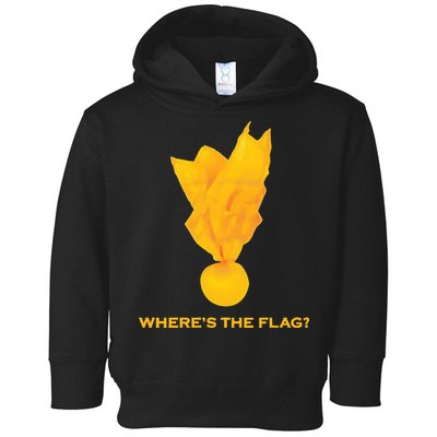 Wheres The Flag Football Penalty Flag Toddler Hoodie