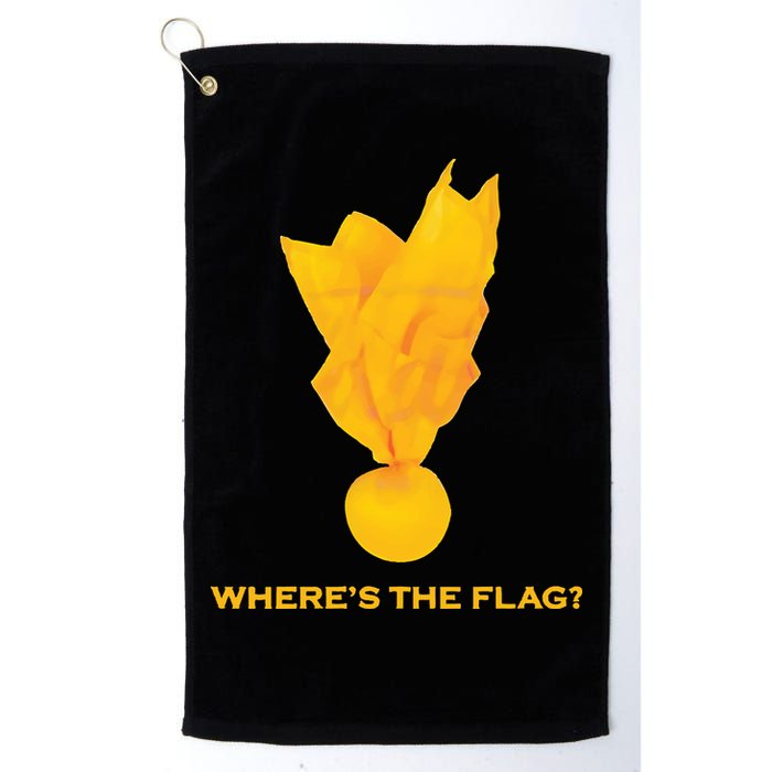 Wheres The Flag Football Penalty Flag Golf Towel