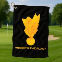 Wheres The Flag Football Penalty Flag Golf Towel