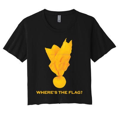 Wheres The Flag Football Penalty Flag Crop Top