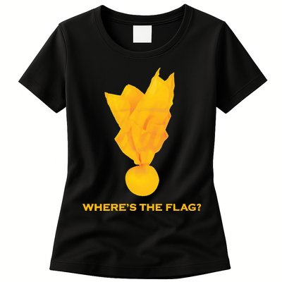 Wheres The Flag Football Penalty Flag Womens T-Shirt