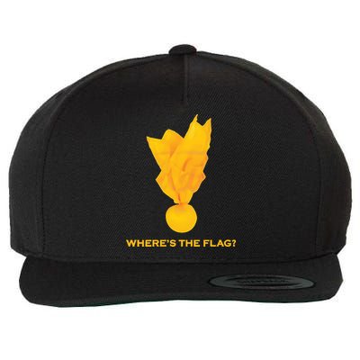 Wheres The Flag Football Penalty Flag Wool Snapback Cap
