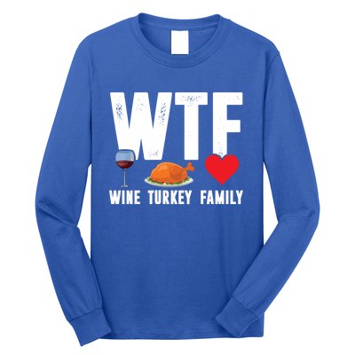 Wine Turkey Family Gift Long Sleeve Shirt