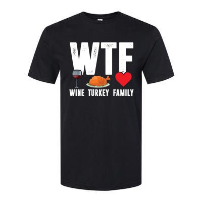 Wine Turkey Family Gift Softstyle® CVC T-Shirt