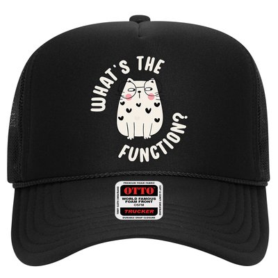 Whats The Function ABA Therapist Behavior Analyst Cat Lover Trucker Hat