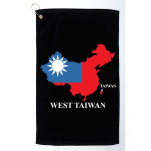 West Taiwan Funny China Map Define China Is West Taiwan Gift Platinum Collection Golf Towel