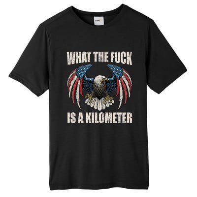 What The Fuck Is A Kilometer George Washington July 4th Tall Fusion ChromaSoft Performance T-Shirt