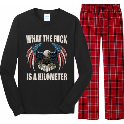 What The Fuck Is A Kilometer George Washington July 4th Long Sleeve Pajama Set