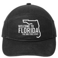 Welcome to Florida The ONLY Free State 7-Panel Snapback Hat